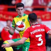 Sam Byram in FA Cup action for Norwich City at Charlton