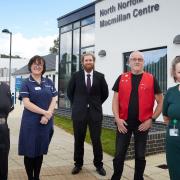 Part of the team at the North Norfolk Macmillan centre, from left, Anita Martins, Emma Smerdon, Chris Grayston, Roger Bracey and Wendy Marchant.