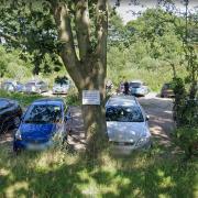 The car park at Salhouse Broad, pictured in August of this year.
