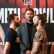 Norwich boxer Rylan Charlton, right, will come face to face with Luke Willis again this weekend