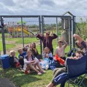 Anne Martin and the Hockey family were disappointed they were unable to access Sea Palling's playground which is currently closed due to a delay in refurbishment works being completed.