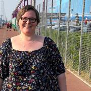 Rebecca Saunders-Brown completed a 5km Memory Walk on Great Yarmouth seafront in memory of her late grandmother