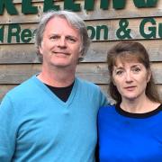 Paul Merton and wife Suki Webster at Kelling Heath Holiday Park