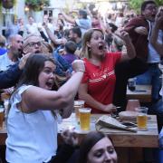 Many Norwich pubs are fully booked for the Euro 2020 final, pictured is The Lamb Inn during the 2018 World Cup.