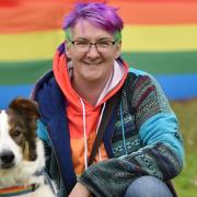 Kerry Davis has planned the Norwich Rainbow Pride Trail this summer, with rainbow furniture across city shops and pubs.