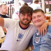 A capacity crowd of 230 cheered on the Three Lions at the Railway Tavern in Dereham.