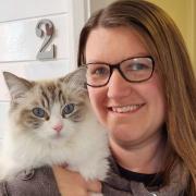 Claire Schoenherr, who has opened the doors of Palm View Cattery to feline guests in Sprowston, Norwich. Picture: Palm View Cattery