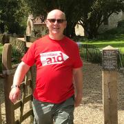 Rev Nick Garrard is walking 300,000 steps in May to raise money for Christian Aid, and help communities impacted by climate change