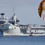 The Queen will be visiting the HMS Queen Elizabeth today before it sets sail on its first deployment
