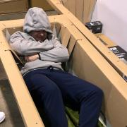 People taking part in YMCA Norfolk's Sleep Out event were encouraged to sleep 'anywhere but their beds'.
