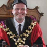 Cllr Aigars Balsevics last May when he became Mayor of Wisbech for a municipal year. He is facing a licensing review after alleged Covid-19 breaches at his pub.