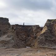Coastal erosion at Happisburgh. Picture: Danielle Booden