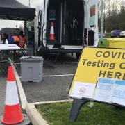 A new permanent Covid-19 test centre has been set up at Lynnsport. Picture: ELLA WILKINSON