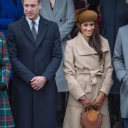 Prince Harry and Meghan Markle with Prince William and the Duchess of Cambridge at church at Sandringham, on Christmas Day, 2017  Picture: Paul John Bayfield