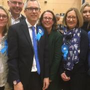 New North West Norfolk MP James Wild with supporters. Picture: Simon Parkin