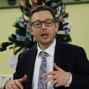 Duncan Baker, the Conservative candidate for North Norfolk in the 2019 General Election at a hustings at Stalham Baptist Church. Picture: Stuart Anderson