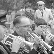 Watton brass band at Heacham fete pic taken 18th august 1967 m5830-20 pic to be used in lets talk sept 2017