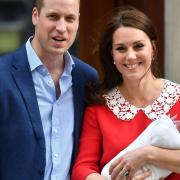 The Duke and Duchess of Cambridge and their newborn son outside the Lindo Wing at St Mary's Hospital. Picture: Dominic Lipinski/PA Wire