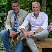 Adam Woolcott and Jonathan Smith, whose garden for World Horse Welfare is going on display at this year's RHS Chelsea Flower Show. Picture by Rose Tinted PR