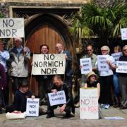 Norwich Northern Distributor Road protesters. Photo by Simon Finlay.