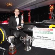 George Russell wants to become a household name in the world of motorsport. Picture: SAM BLOXHAM