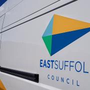 An East Suffolk Council housing team van.