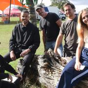 The management team behind The Tales in the Park Festival at Earlham Park. From left, Rob Mac, Michael Femi-Ola, Simon Duvall, Jacob Lee and Olivia Stock.