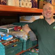 Ian Johnstone, warehouse manager, at the Yarmouth and Magdalen Foodbank