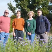 WildEast pledgees, from left, Mark Hayward, Daisy Greenwell, Sophie Flux and Alex Moore Da Luz spoke at an evet at Fritton Lake