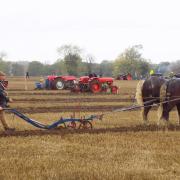 Competitors at the Norfolk County Ploughing Match, organised by the Norfolk Farm Machinery Club (Normac) at Scoulton, near Watton