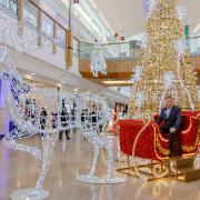 Paul McCarthy, general manager of Chantry Place, in Santa's sleigh in the shopping centre