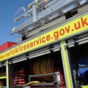 Firefighters were called to Aylsham on Sunday