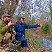 James Buckley, a river keeper on the Test, and Norfolk’s Robbie Northman have fun just fishing. It’s not what you catch but how you do it that matters