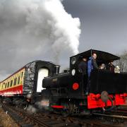 The railway station is hosting a vintage weekend with steam train rides