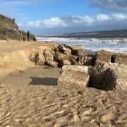 There has been extensive erosion at Hemsby Gap this weekend