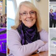 Dereham turned the town purple for the day in memory of Janet Money - Picture: Sonya Duncan / Submitted