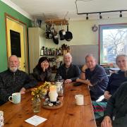 Members of the Loke Community (from left): Will Mailes, Akiko Ono, Tony Ashford, Graeme Malone, Fran Gore and Pamela Malone
