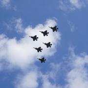 The flypast will include 60 aircraft including F-35s from RAF Marham