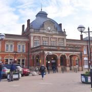 Norwich rail station approach where the man was arrested