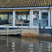 A tea room on the Norfolk Broads has closed early for the winter due to flooding
