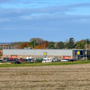 LIDL at Heacham looks set to extend its car park and install electric chargers