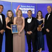 Plan B Management Solutions was named Large Business of the Year. Pictured left to right: Maz Akhtar, Shannon McKenna, Joanne Price (sponsor - FRP), Craig Cutajar, Gemma Tripp, Steve Batchelor