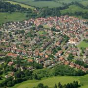 An aerial view of Dereham, one of the county's fastest growing towns