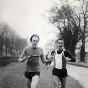 Two old running rivals: Neil Featherby and Martin Pigott