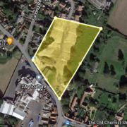 Where the homes and car park will be built in Stoke Ferry