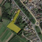 An aerial view of where the dog breeding business is located in Outwell, west Norfolk