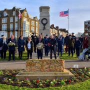 A remembrance service was held at Hunstanton to remember those who died in the 1953 flood