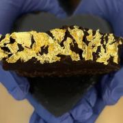Makers Fudge and gilder Jo Green have created an edible golden fudge for Valentine's Day