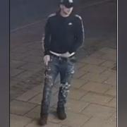 Officers have released a CCTV image of a man they would like to speak to in connection with the assault in Prince of Roads in Norwich