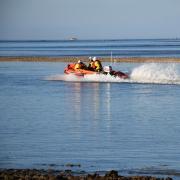 Two people and three dogs were rescued by Wells RNLI